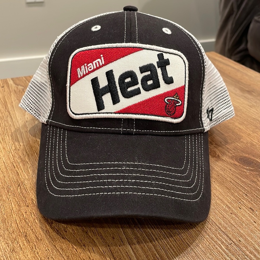 Miami heat trucker hat